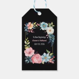 Etiquetas Para Regalos Hermoso Boda de acuarela colorida