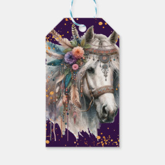 Etiquetas Para Regalos Hermoso Caballo Boho