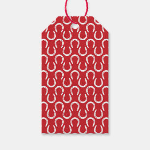 Etiquetas Para Regalos Herraduras que amo a los caballos rojo blanco dulc