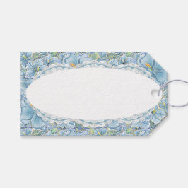 Etiquetas Para Regalos Hibiscus & lace TURQUOISE