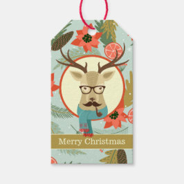 Etiquetas Para Regalos Hipster Deer Navidades