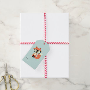 Etiquetas Para Regalos Hipster Red Fox
