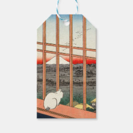 Etiquetas Para Regalos Hiroshige Utagawa - Campos de arroz de Asakusa