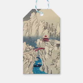 Etiquetas Para Regalos Hiroshige Utagawa - Nieve sobre el Monte Haruna
