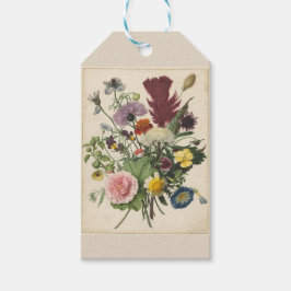 Etiquetas Para Regalos Histórico floral vintage personalizado