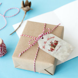 Etiquetas Para Regalos Ho Ho Hoing desde 1890 navidades del gnomo vintage