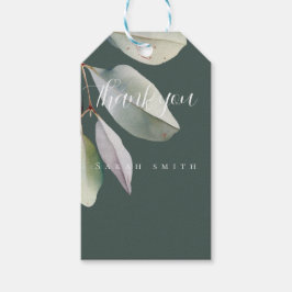 Etiquetas Para Regalos Hojas de eucalipto elegantes