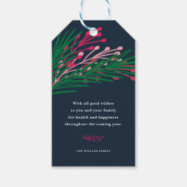 Etiquetas Para Regalos Hojas y bayas