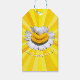 Etiquetas Para Regalos "Hola hermoso Humano!" Sonrisa de Manzanilla Sol