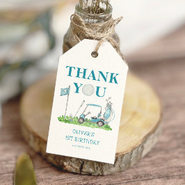 Etiquetas Para Regalos Hole In One Golf Par-tee Boy Primer Cumpleaños