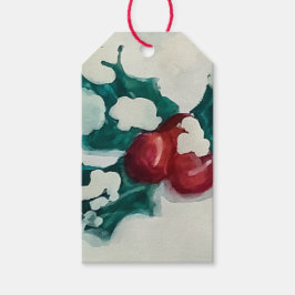 Etiquetas Para Regalos Holly in Snow