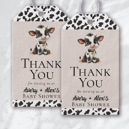 Etiquetas Para Regalos Holy Cow Baby Shower Gracias