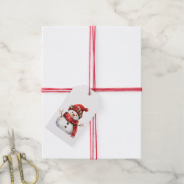 Etiquetas Para Regalos Hombre de nieve Navidad Holiday XMas
