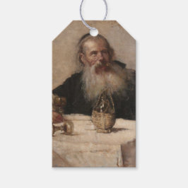 Etiquetas Para Regalos Hombre judío bebiendo vino (por Olga Boznanska)