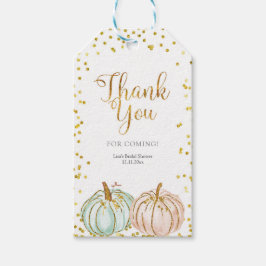 Etiquetas Para Regalos Hombres de Calabaza de Pastel Caído Revelar Etique