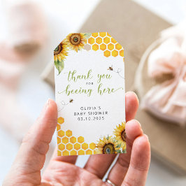 Etiquetas Para Regalos Honey Bee Floral Baby Shower Gracias