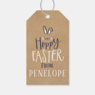 ETIQUETAS PARA REGALOS HOPPY EASTER BUNNY