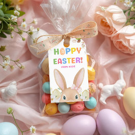 Etiquetas Para Regalos Hoppy Easter Bunny Gift Tags | Floral Easter Egg