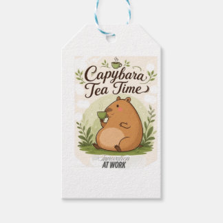 Etiquetas Para Regalos Hora del Té del Carpincho | Carpincho Bonito Bebie