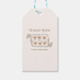 Etiquetas Para Regalos Horneado con encanto de club campestre | Beige mar