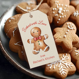 Etiquetas Para Regalos Horno de vacaciones personalizado del hombre de je