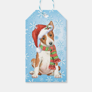 Etiquetas Para Regalos Howlidays feliz Basenji