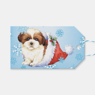 Etiquetas Para Regalos Howlidays feliz Shih Tzu