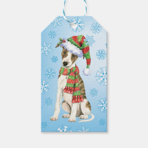 Etiquetas Para Regalos Howlidays feliz Whippet