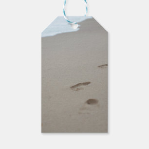 Etiquetas Para Regalos Huellas en la playa de Mozambique