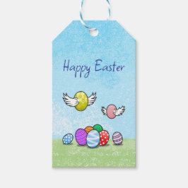 Etiquetas Para Regalos Huevos de Pascua voladores
