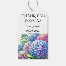 Etiquetas Para Regalos Hydrangeas Blue Flowers Bridal Shower Fiesta