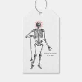 Etiquetas Para Regalos I am Skeleton! Heart Sticker
