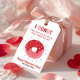 Etiquetas Para Regalos I Donut Know How Lucky Valentine Gift Tag