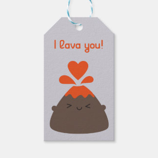 Etiquetas Para Regalos I Lava You Kawaii Volcano