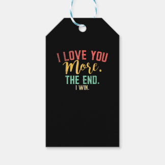 Etiquetas Para Regalos I Love You More I Win Funny Playful Design 
