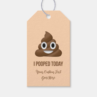 Etiquetas Para Regalos I Pooped Today Smiling Poo Emoticon Custom