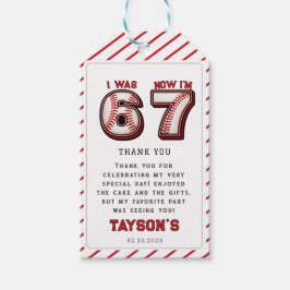 Etiquetas Para Regalos I Was 6, Now I’m 7 – Baseball 7th Birthday