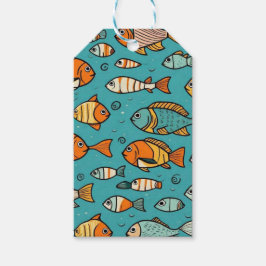 Etiquetas Para Regalos Ideas de regalo de patrones de peces