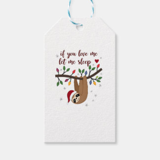 Etiquetas Para Regalos If you love me let me sleep nightgown funny Christ