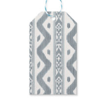 Ikat azul a pequeña escala sobre crema
