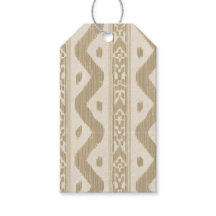 Ikat Tan de Pequeña Escala sobre Crema