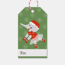 illusima Ballerina Elephant Navidades Snowflakes