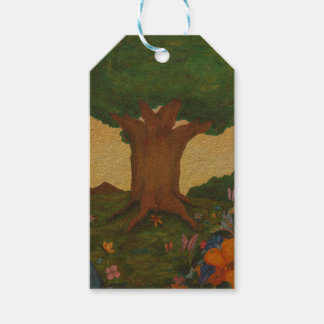 Etiquetas Para Regalos Ilustracion acuarela Árbol Vida Fantasía Arte Amor