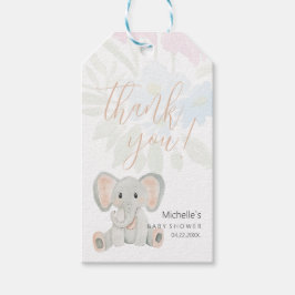 Etiquetas Para Regalos Ilustracion Cute Rubor Elephant Watercolor