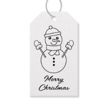 Ilustracion de arte Cute Winter Snowman Line
