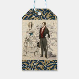 Etiquetas Para Regalos Ilustración de boda victoriana vintage de 1844