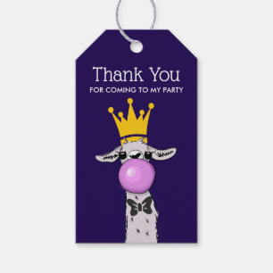 Etiquetas Para Regalos Ilustracion de Llama Graciosa Gracias