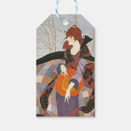 Etiquetas Para Regalos Ilustracion de moda de otoño de 1919
