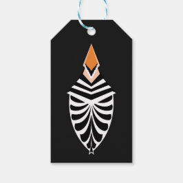 Etiquetas Para Regalos Ilustracion de pájaro de Hoopoe abstracto