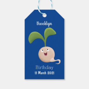 Etiquetas Para Regalos Ilustracion de personalizado de brote de semillas